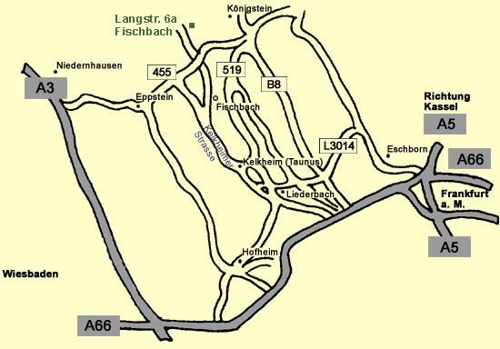 Karte Main Taunus Kreis